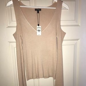 New women’s express sweater beige medium